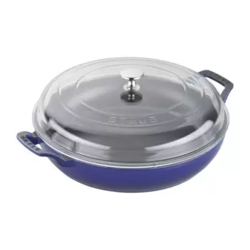 Staub 3.5-qt Braiser with Glass Lid - Dark Blue