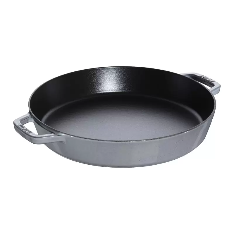 Staub 13" Double Handle Fry Pan - Graphite Grey