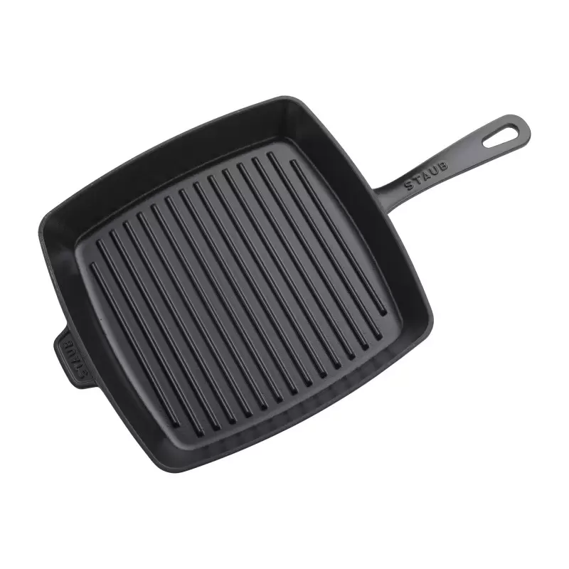 Staub 12" Square Grill Pan - Black