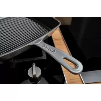 Staub 12" Square Grill Pan - Graphite Grey