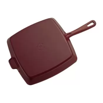 Staub 12" Square Grill Pan - Grenadine