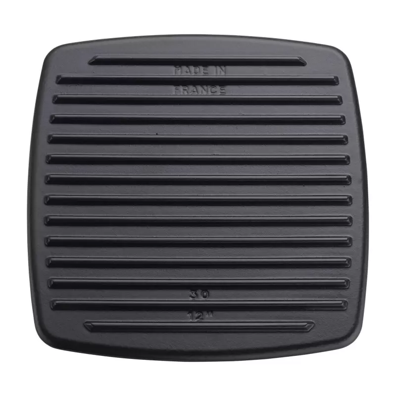 Staub 10.3" Square Grill Press - Black