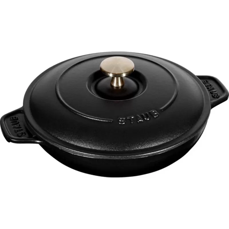 Staub 7.9" Round Covered Baking Dish - Black