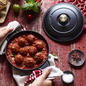 Staub 7.9" Round Covered Baking Dish - Black