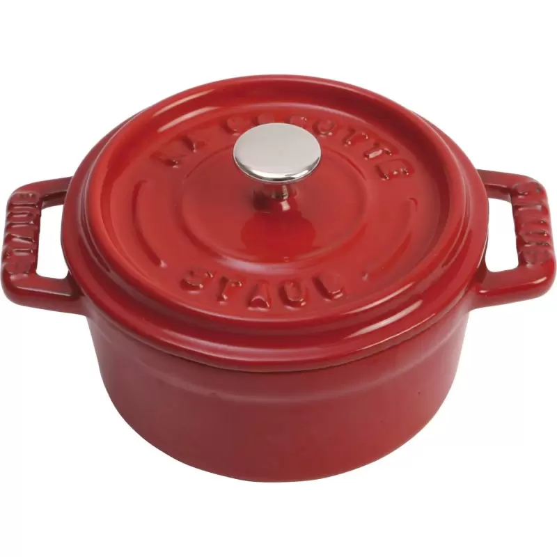 Staub 0.25-qt Mini Round Dutch Oven - Cherry