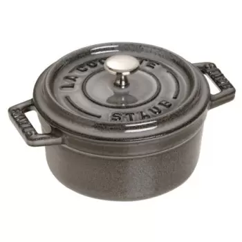 Staub 0.25-qt Mini Round Dutch Oven - Graphite Grey