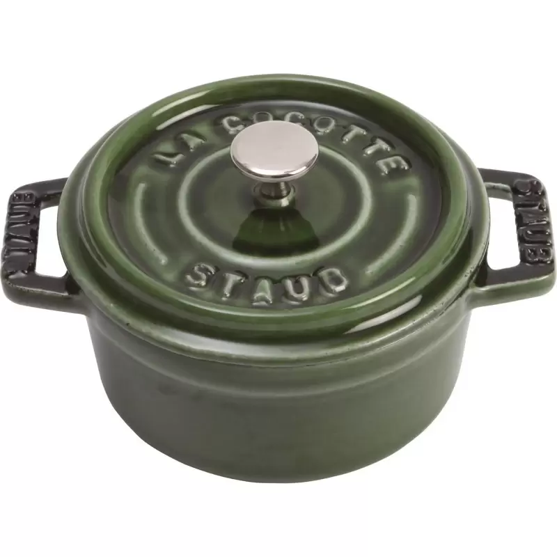 Staub 0.25-qt Mini Round Dutch Oven - Basil