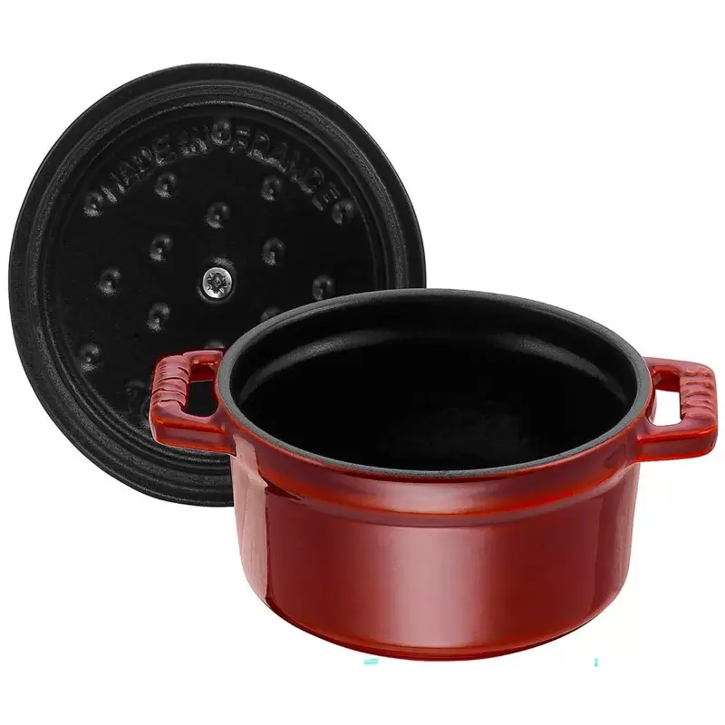 Staub 0.25-qt Mini Round Dutch Oven - Grenadine