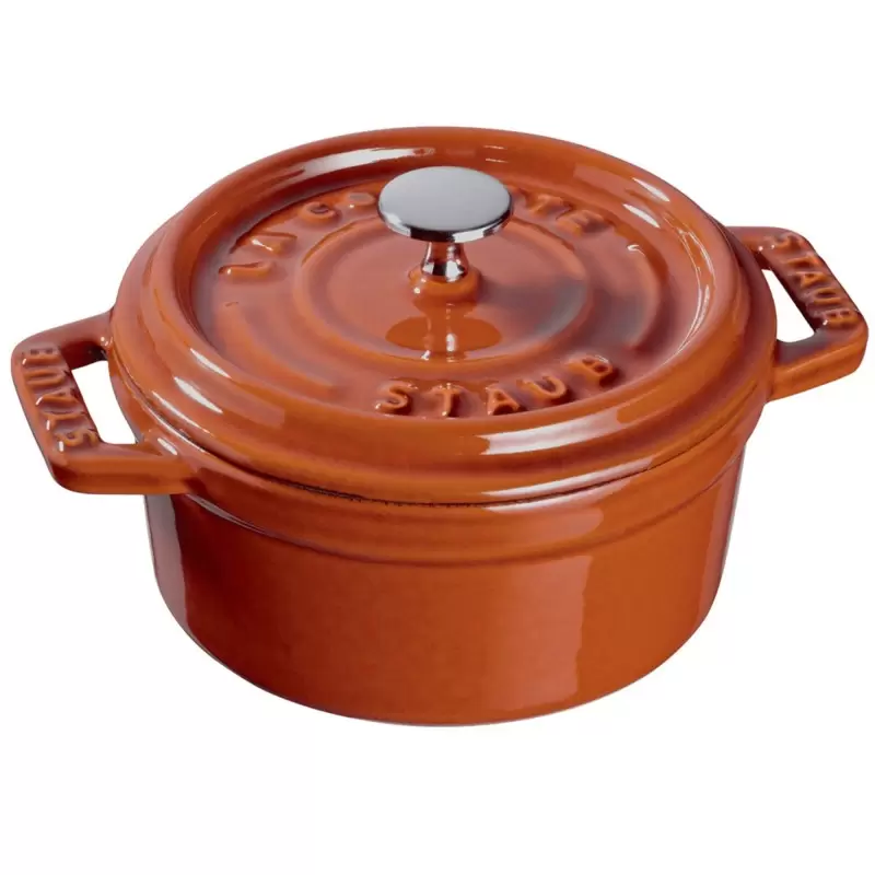 Staub 0.25-qt Mini Round Dutch Oven - Burnt Orange