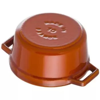 Staub 0.25-qt Mini Round Dutch Oven - Burnt Orange