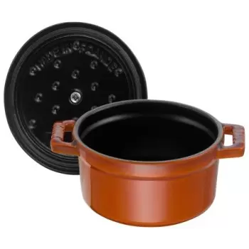 Staub 0.25-qt Mini Round Dutch Oven - Burnt Orange