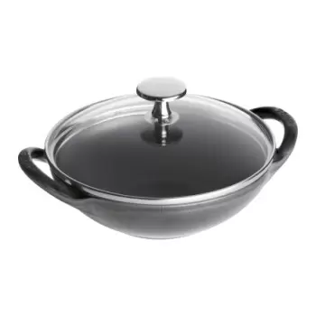 Staub 0.5-qt Baby Wok - Graphite Grey