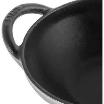 Staub 0.5-qt Baby Wok - Graphite Grey