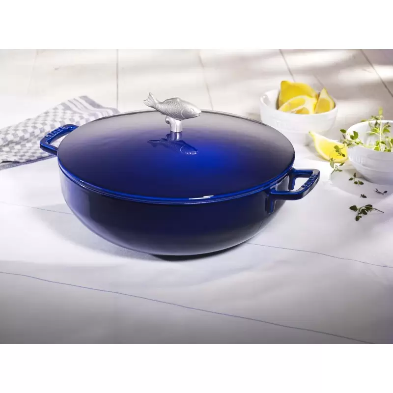 Staub 5-qt Bouillabaisse Pot - Dark Blue