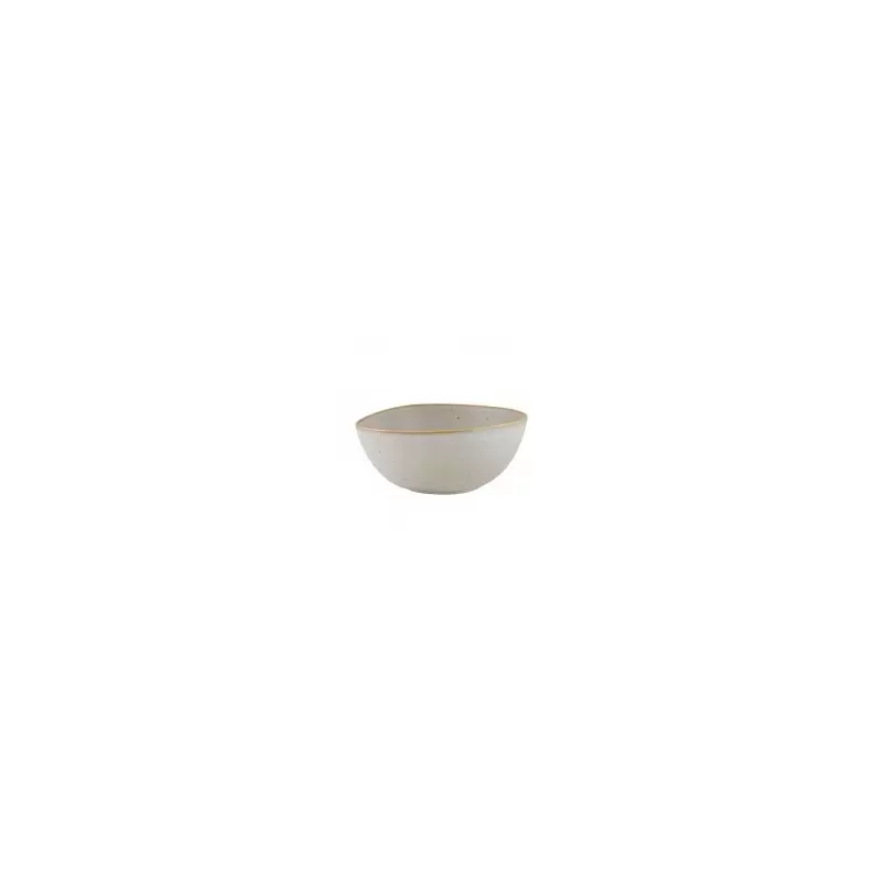 Vista Alegre Gold Stone Collection Stoneware Salad Bowl 26 White