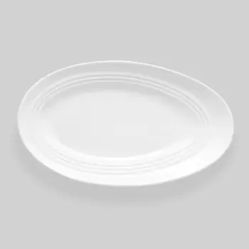 Bon Chef Slanted Oval Collection Plate 16" x 9-7/16" x 1-9/10" - Slanted Oval