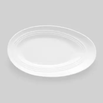 Bon Chef Slanted Oval Collection Plate 8" x 4-3/4" x 1" - Slanted Oval