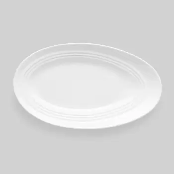 Bon Chef Slanted Oval Collection Plate 9-1/2" x 5-3/5" x 1-17/100" - Slanted Oval