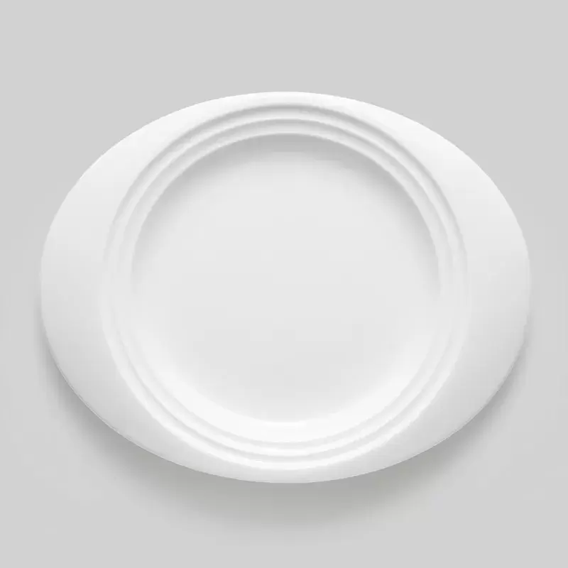 Bon Chef Concentrics Dinner Plate 12-17/20" x 10-7/20" x 47/50" - Oval