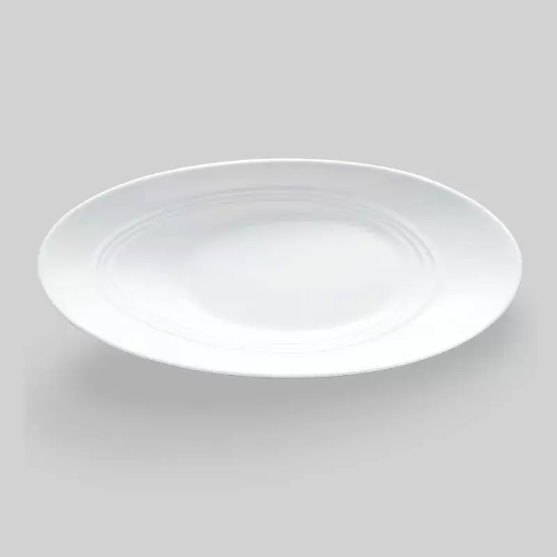 Bon Chef Slanted Oval Collection Bowl 12-19/100" x 5-3/4" x 2-1/5" - Slanted Oval