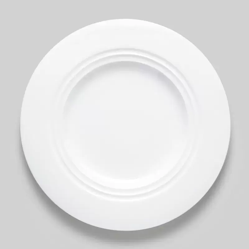 Bon Chef Concentrics Salad Plate 8-7/20" x 8-7/20" x 87/100" - Round