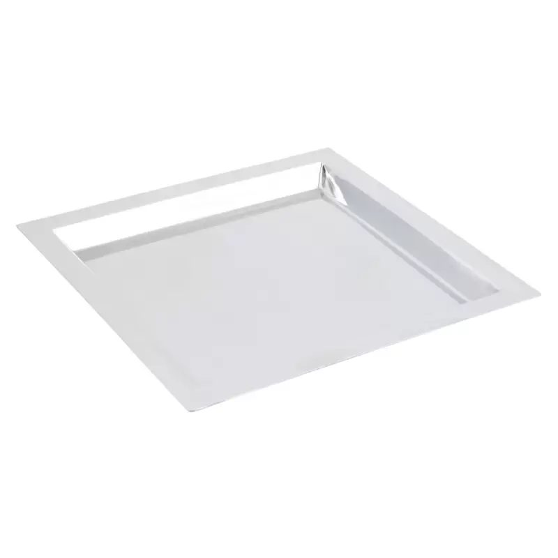 Bon Chef Tray 13" x 13" x 7/8" Deep - Square - Stainless Steel