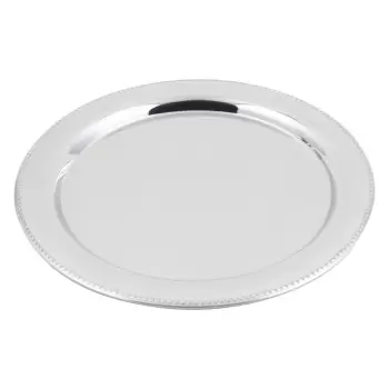 Bon Chef Tray 13" Diameter - Round - Stainless Steel