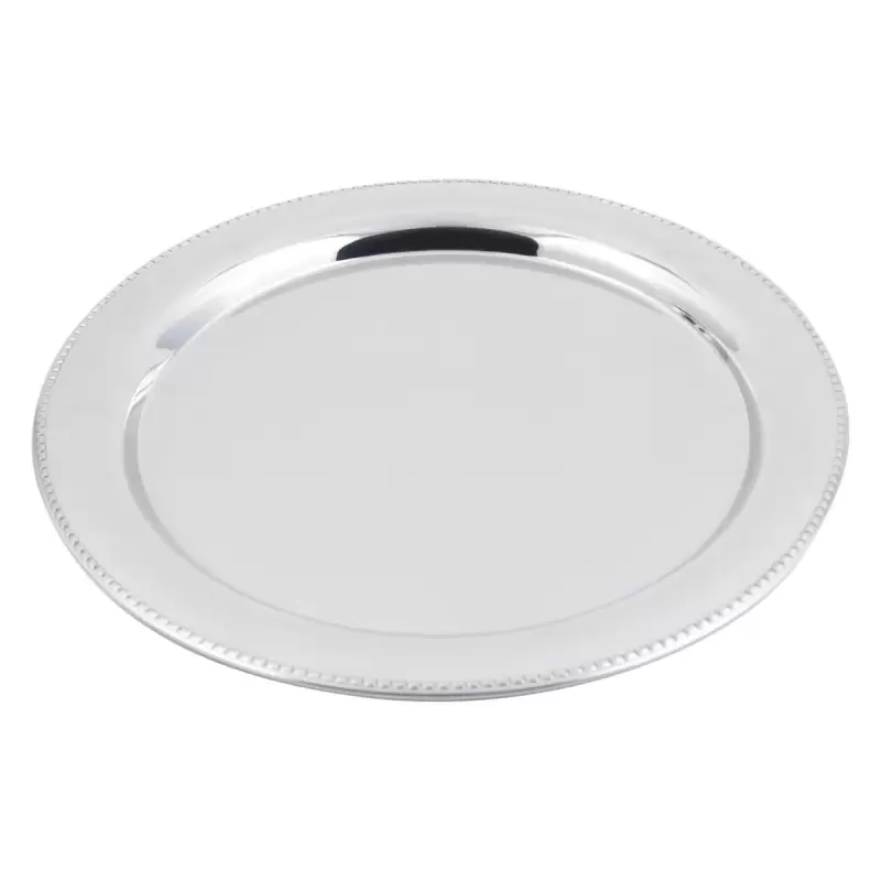 Bon Chef Tray 13" Diameter - Round - Stainless Steel