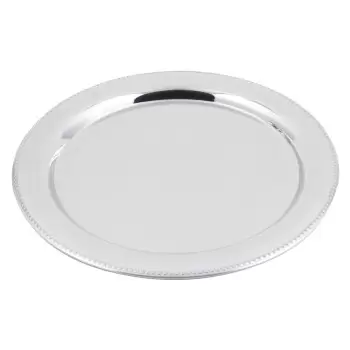 Bon Chef Tray 15" Diameter - Round - Stainless Steel