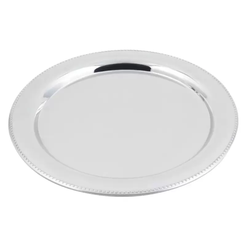 Bon Chef Tray 15" Diameter - Round - Stainless Steel