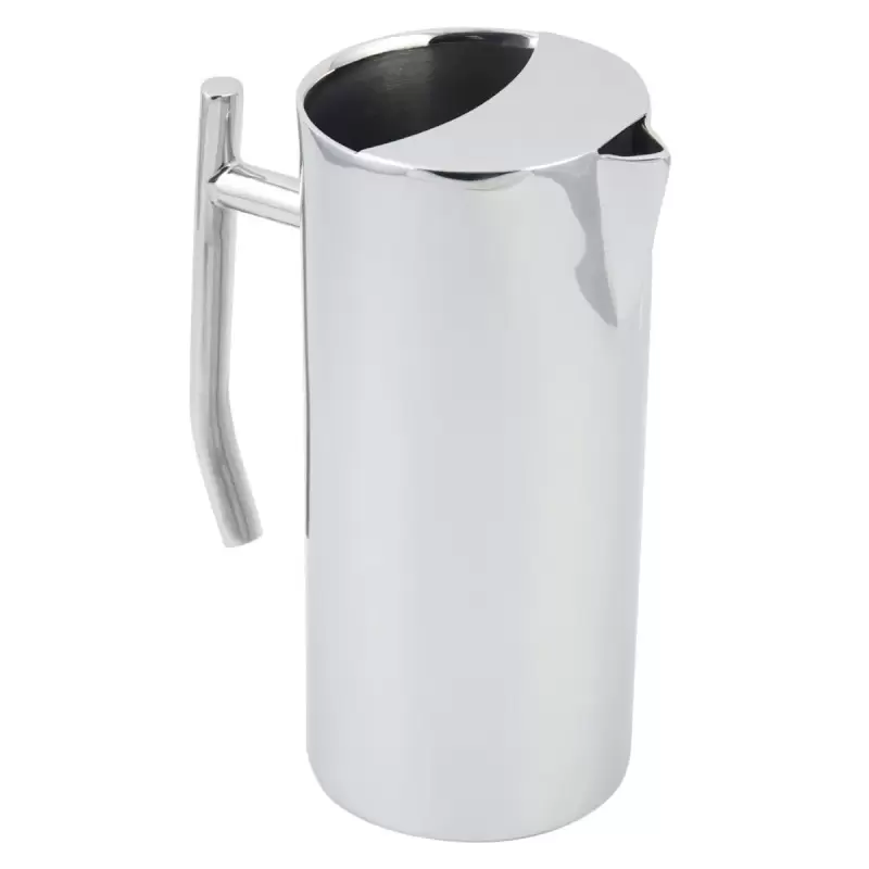 Bon Chef Empire Collection Water Pitcher 64 Oz. - 4-1/8" x 9-1/4" - Stainless Steel