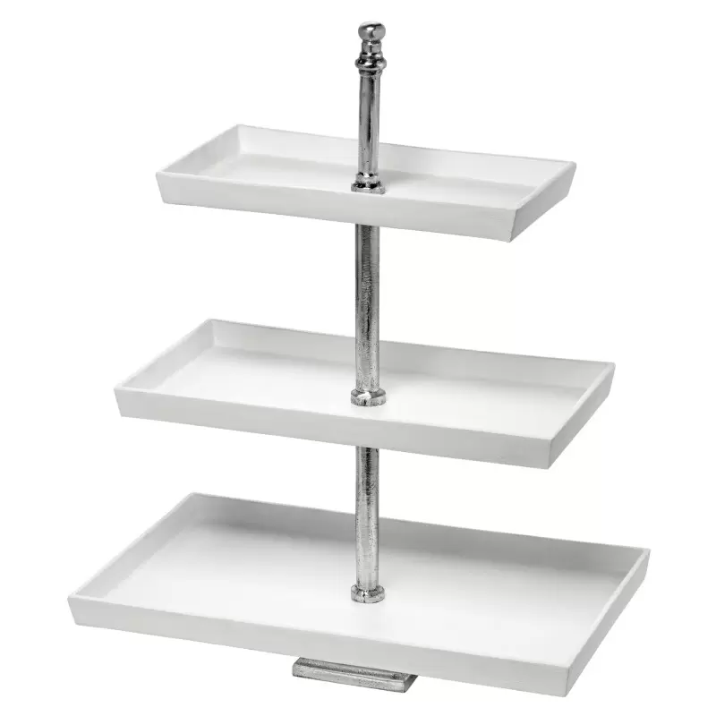 Bon Chef Cake Stand 3-Tier - Bottom Tier: 18" x 11-1/4"