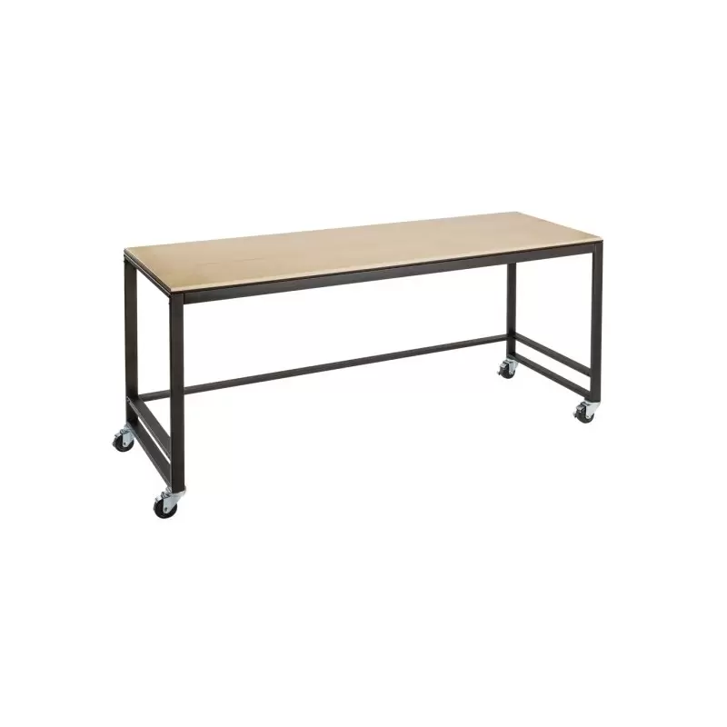 Cal-Mil Blonde 72" x 24" x 34" White Merchandising Table