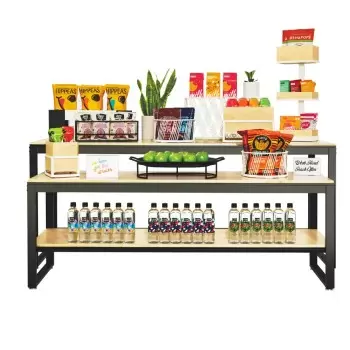 Cal-Mil Blonde 72" x 24" x 34" White Merchandising Table