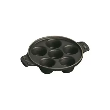 Staub 5.75" Escargot Dish with 6 holes - Black