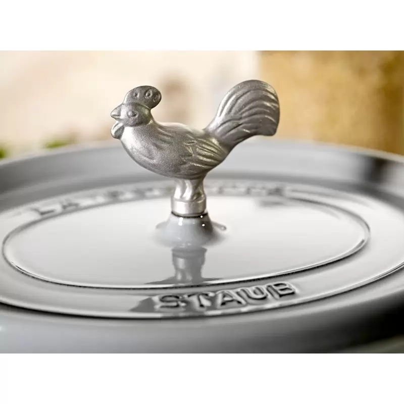 Staub Animal Stainless Steel Knob - Rooster