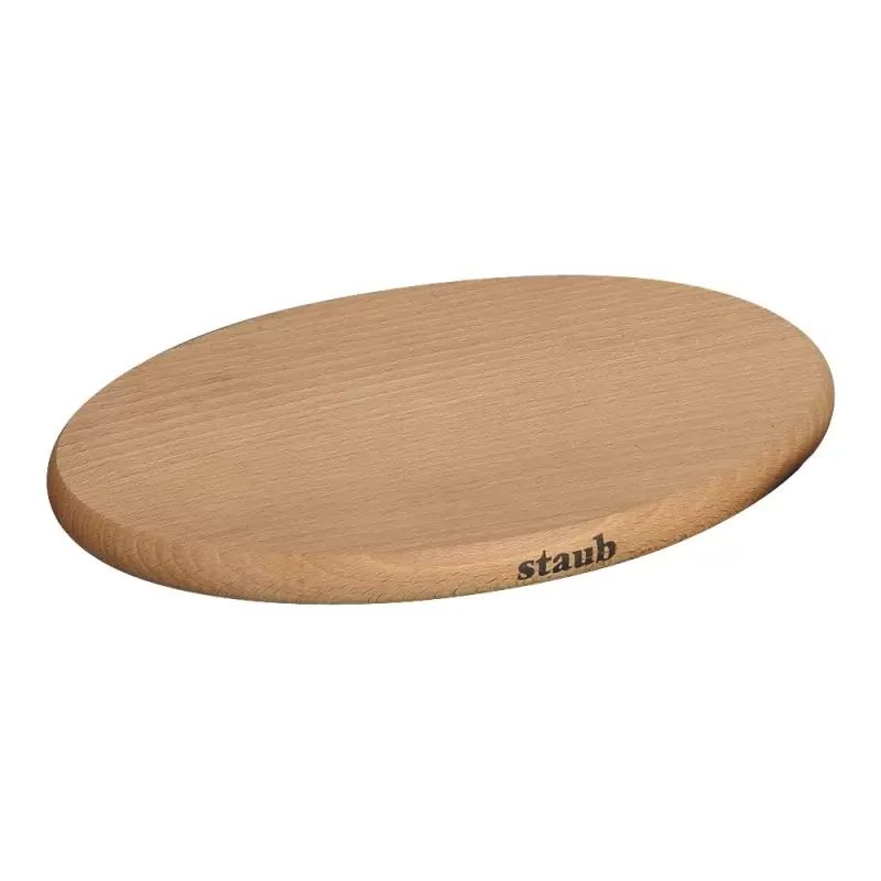 Staub 8.25" Oval Magnetic Wood Trivet