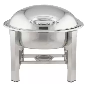 Bon Chef Power Line Induction Chafer 17"L x 18-1/2"W x 7"H - Round - 2 Gallon