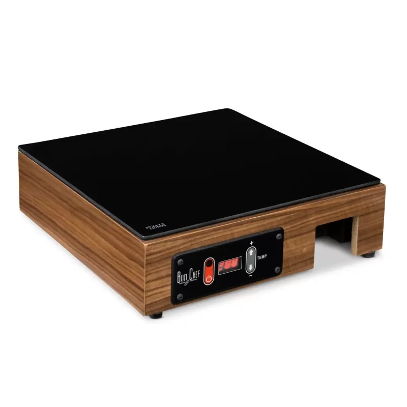 Bon Chef Induction Range Box Liner 14-1/4" x 14-1/4" x 4" - Square - Walnut