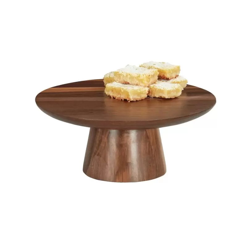 Cal-Mil Sydney 12 x 5 Cake Pedestal Stand - Walnut