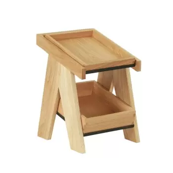 Cal-Mil Sydney 10 x 12 - 2 Tier Merchandiser - Oak