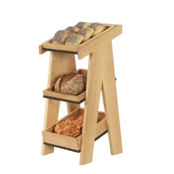 Cal-Mil Sydney 10 x 12 - 3 Tier Merchandiser - Oak