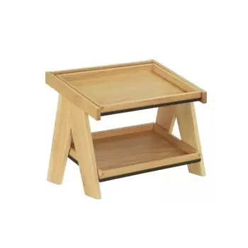 Cal-Mil Sydney 12 x 20 - 2 Tier Merchandiser - Oak