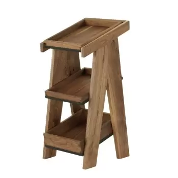 Cal-Mil Sydney 10 x 12 - 3 Tier Merchandiser - Walnut