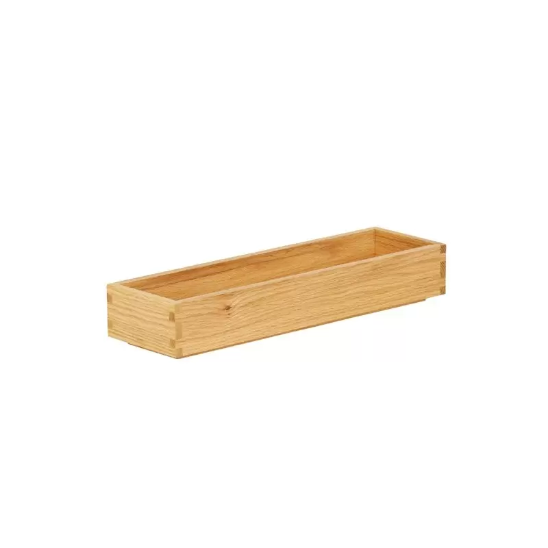 Cal-Mil Sydney 20 x 6 x 3 Wooden Shallow Tray - Oak