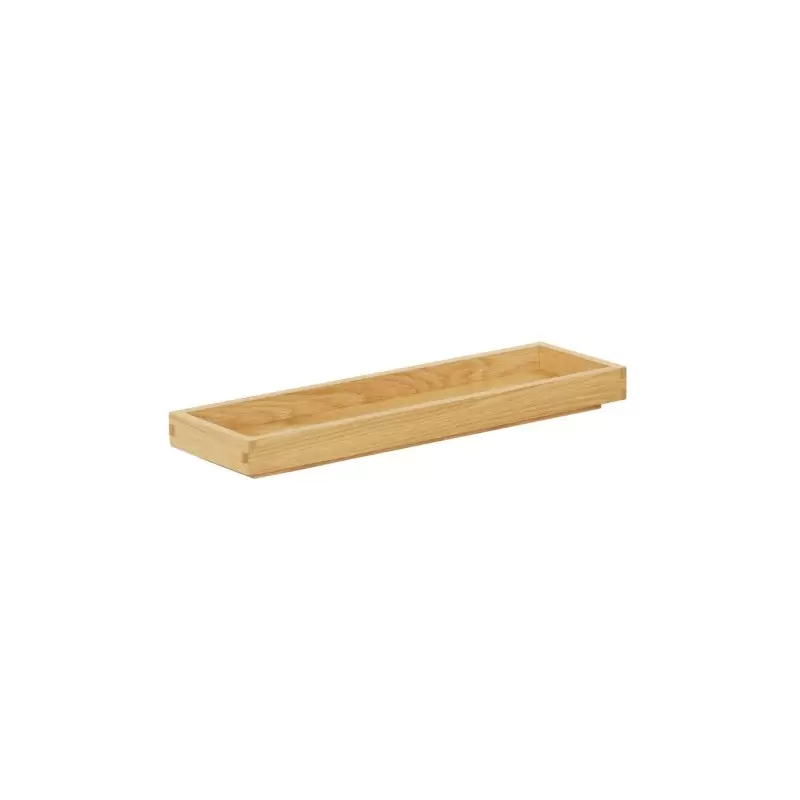 Cal-Mil Sydney 20 x 6 x 1.5 Wooden Shallow Tray - Oak