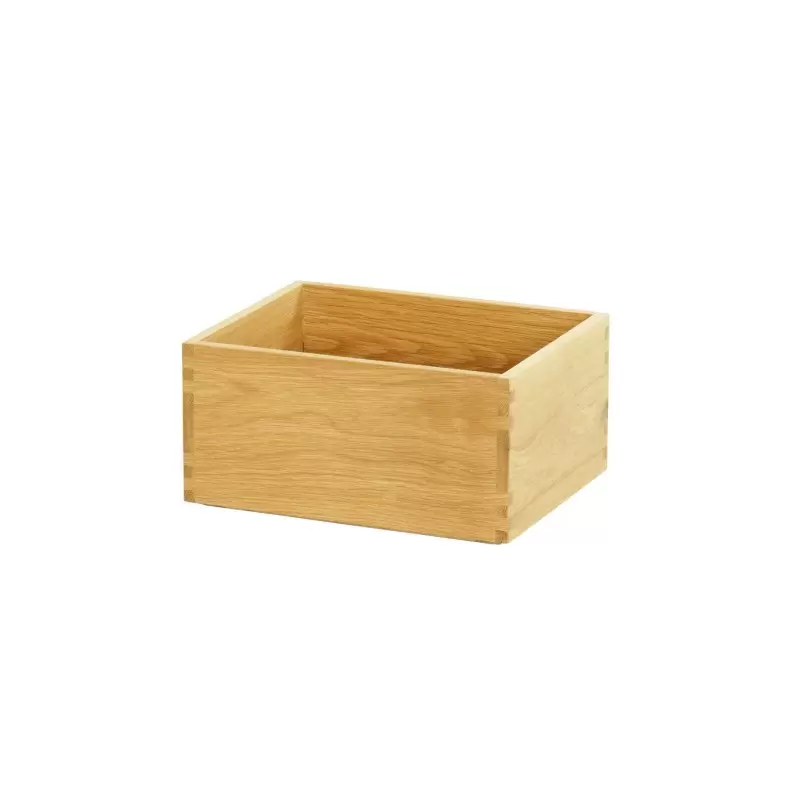 Cal-Mil Sydney 10 x 12 x 6H Wooden Shallow Tray - Oak