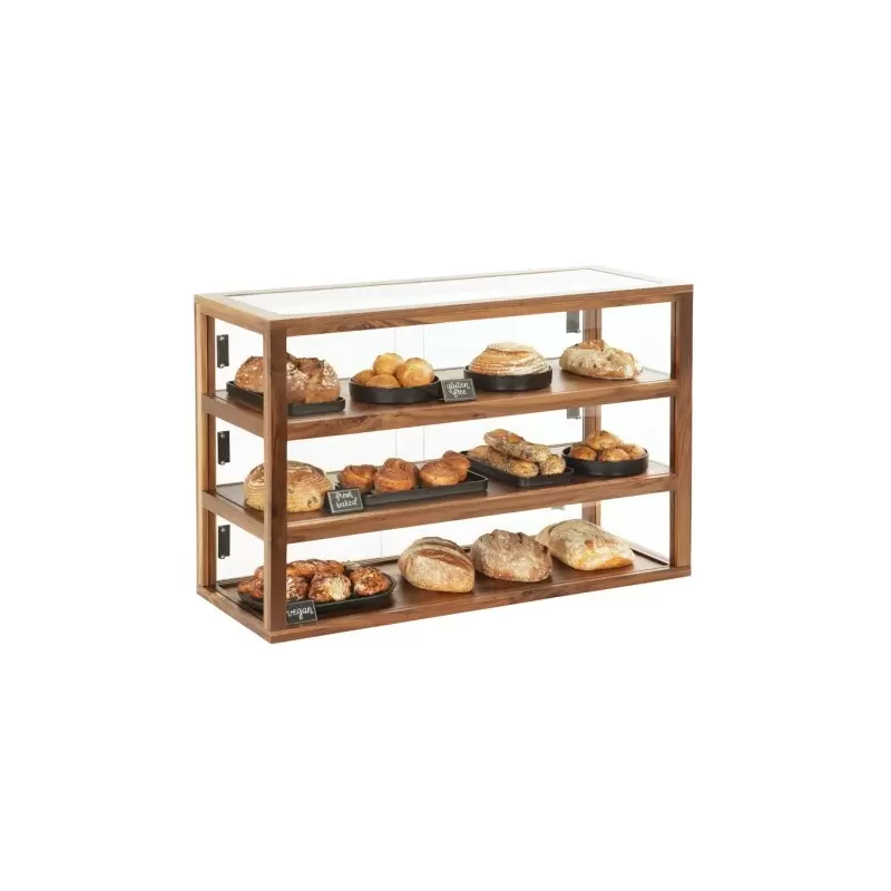 Cal-Mil Sydney 3 Tier Bakery Case - Walnut