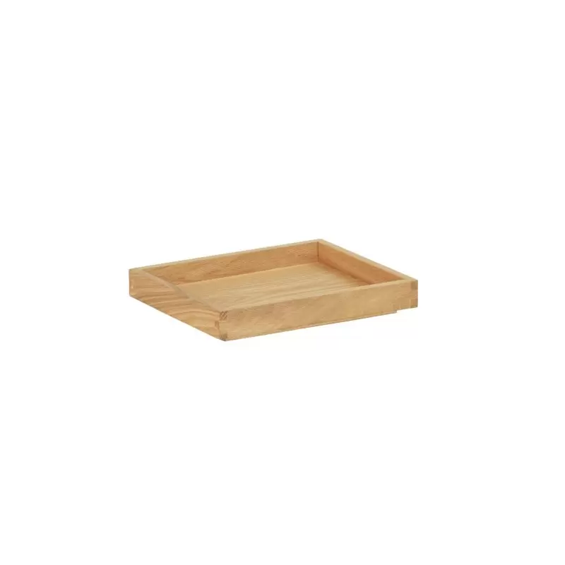 Cal-Mil Sydney 10 x 12 x 1.5 Wooden Shallow Tray - Oak