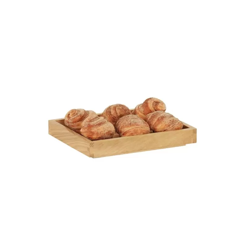 Cal-Mil Sydney 10 x 12 x 1.5 Wooden Shallow Tray - Oak